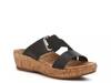 Coco Wedge Sandal Black view