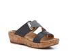 Coco Wedge Sandal Navy view