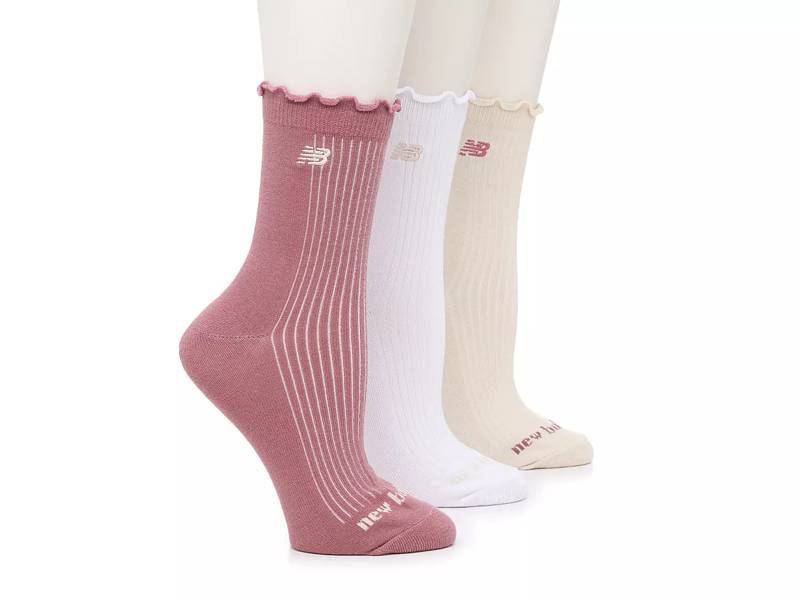 2 Pack Pink & Grey Ribbed Slub Boot Socks