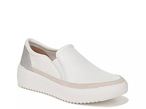 Lulus | Dylann White Slip-On Flatform Sneakers | Size 8