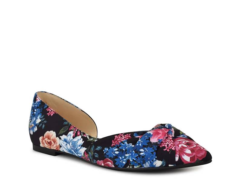 Nine west floral flats deals