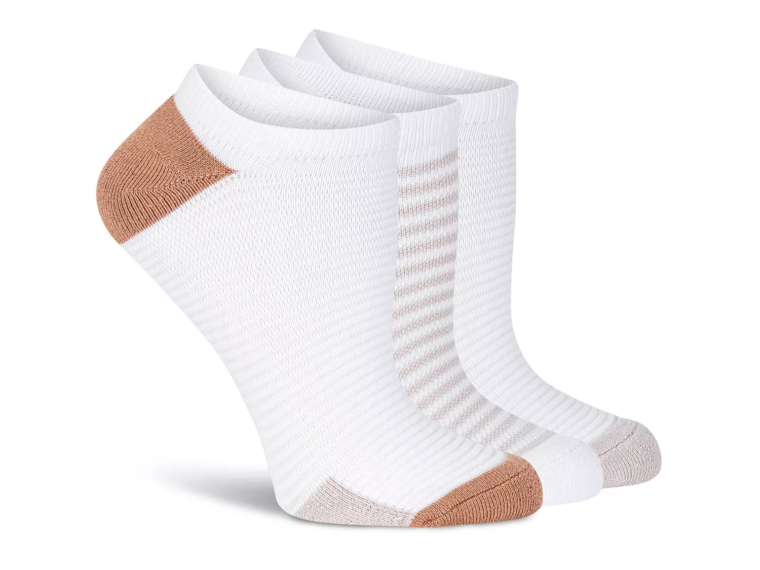 Cushioned Women's No Show Socks - 3 Pack