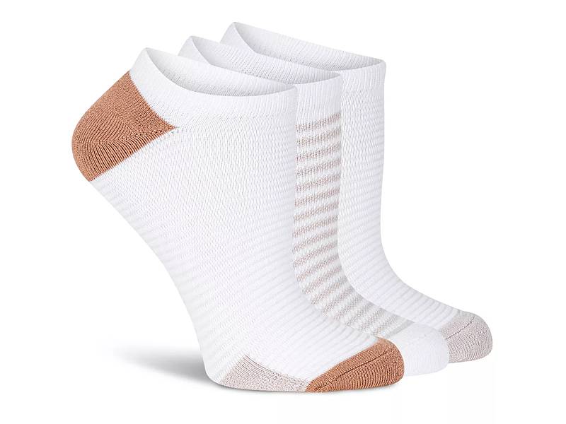 HUE Womens Air Cushion Mini Crew Socks 3-Pack Style-12802