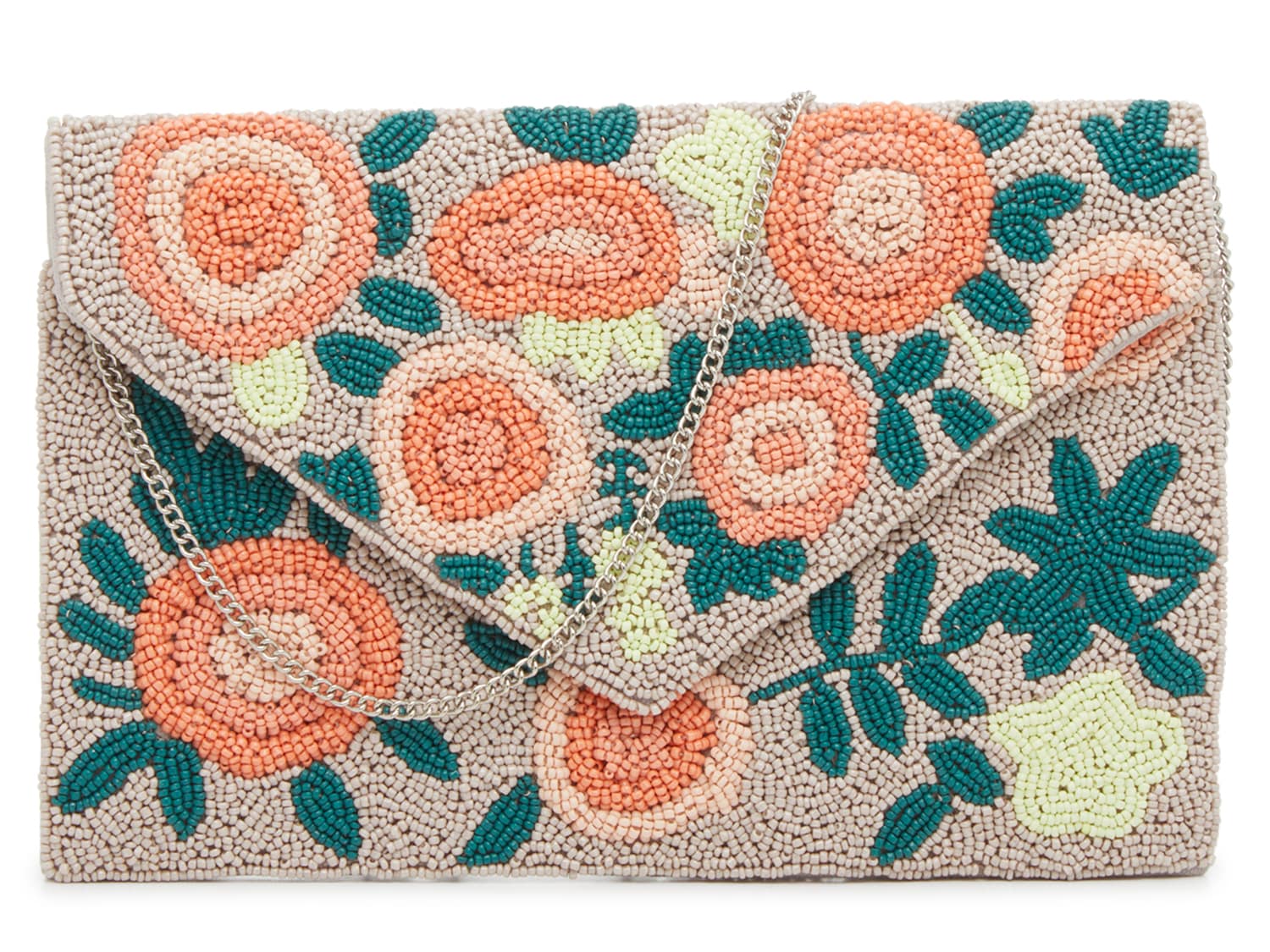 Floral Beaded Clutch