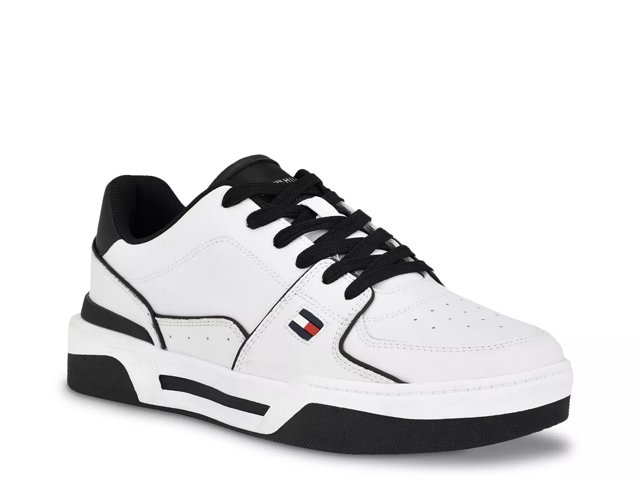  Tommy Hilfiger Men's Ville Sneaker, Ivory/Burgundy 150, 7M