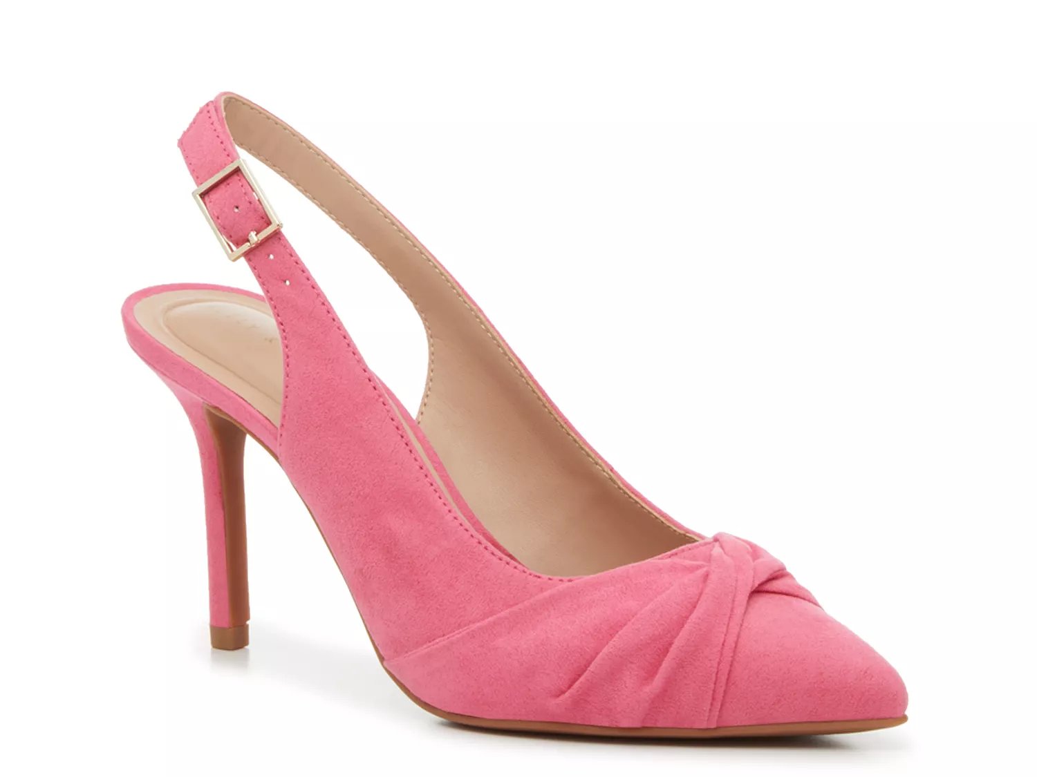 bright pink slingback shoes