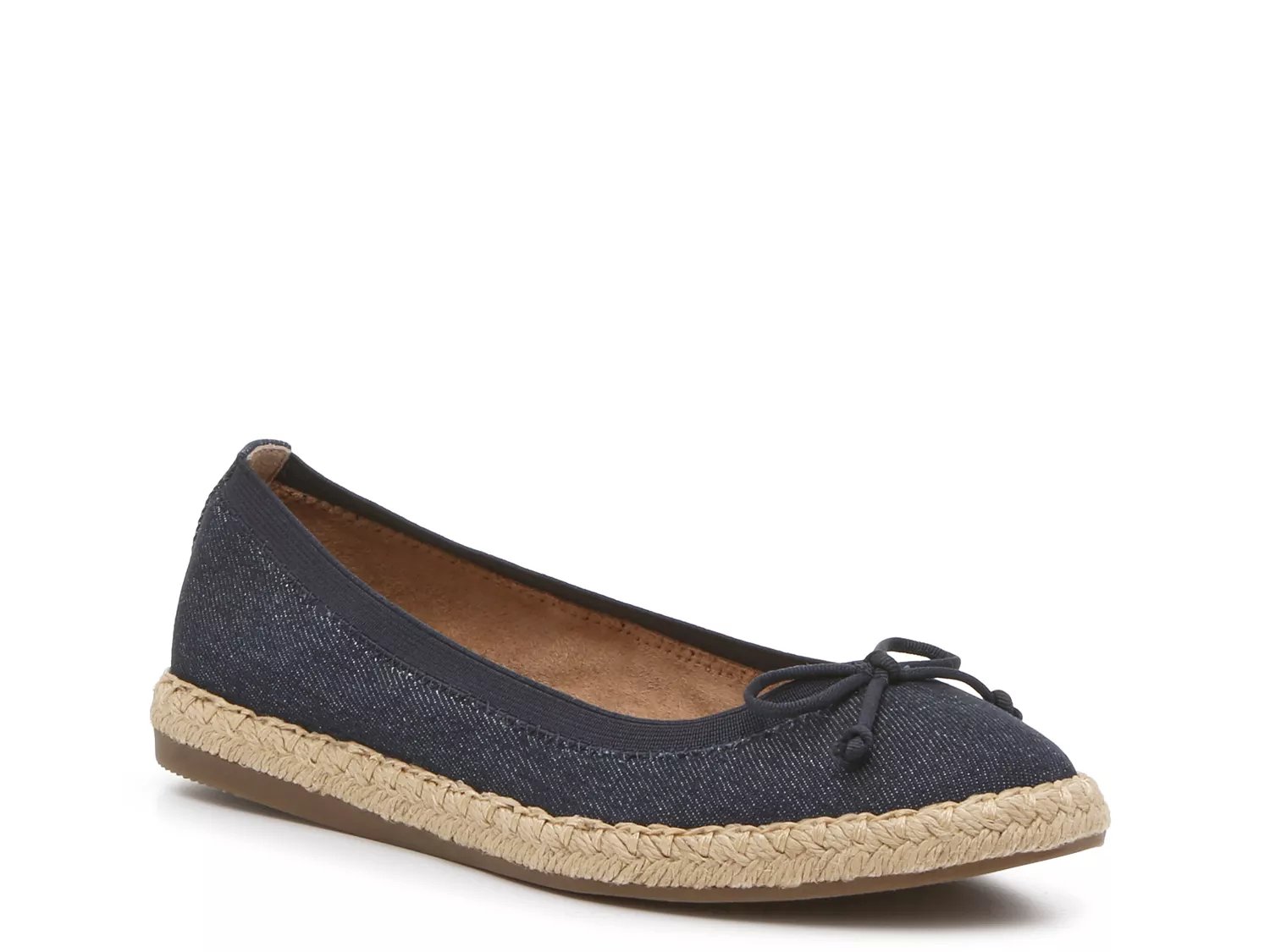 Kelly & Katie Katie Espadrille Flat | Women's | Denim Navy Fabric | Size 11 | Flats | Espadrille