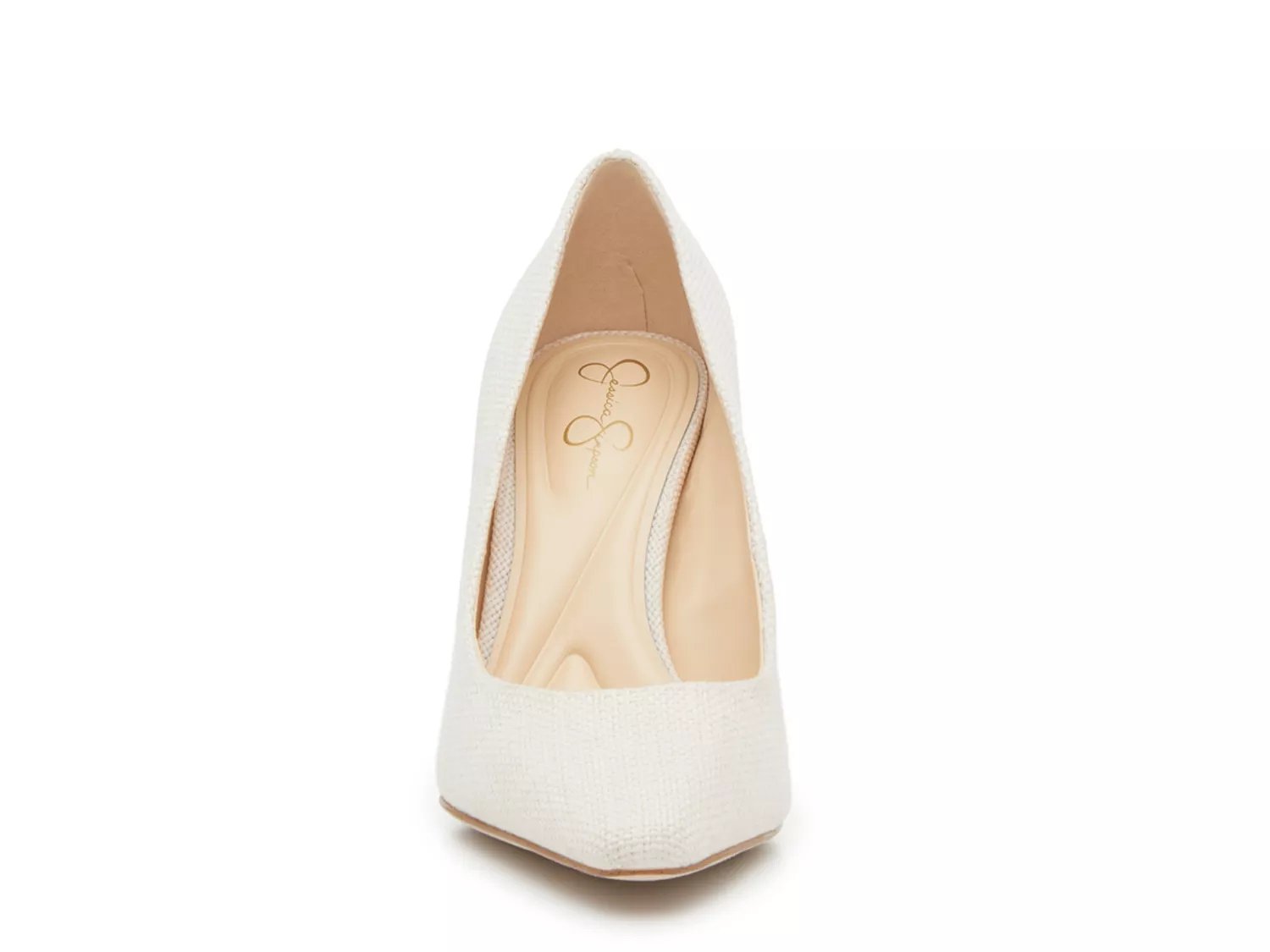 Jessica simpson white pumps best sale