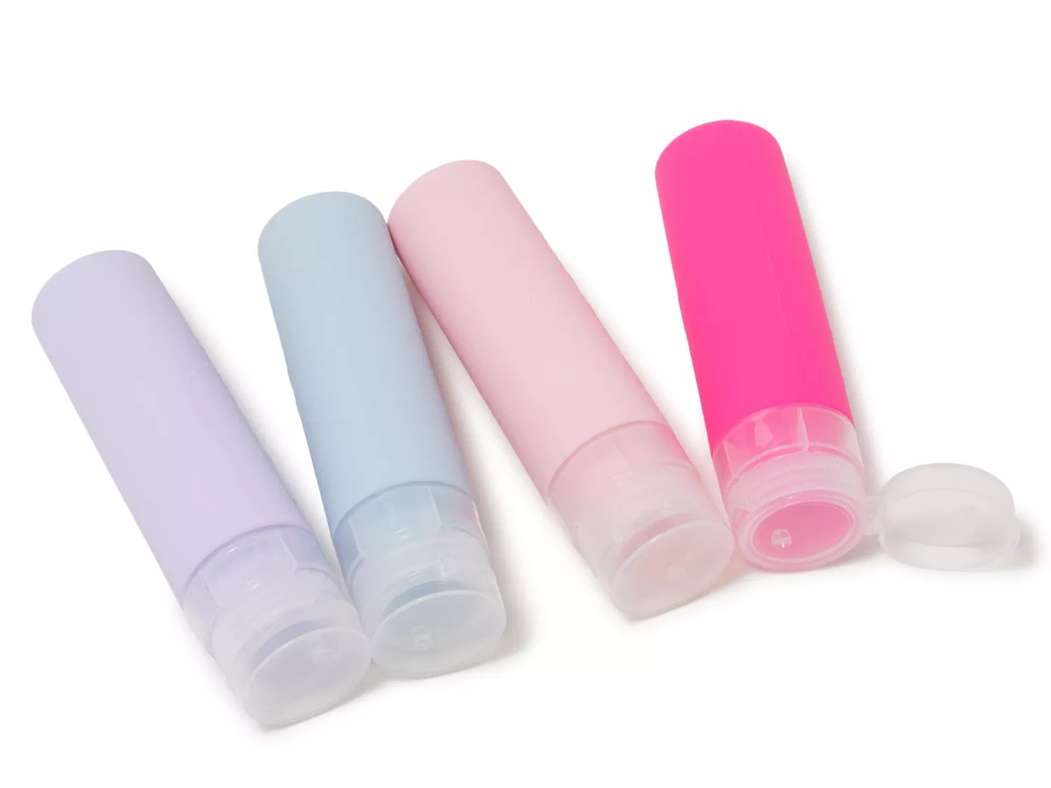 Silicone Travel Bottles - 4 Pack