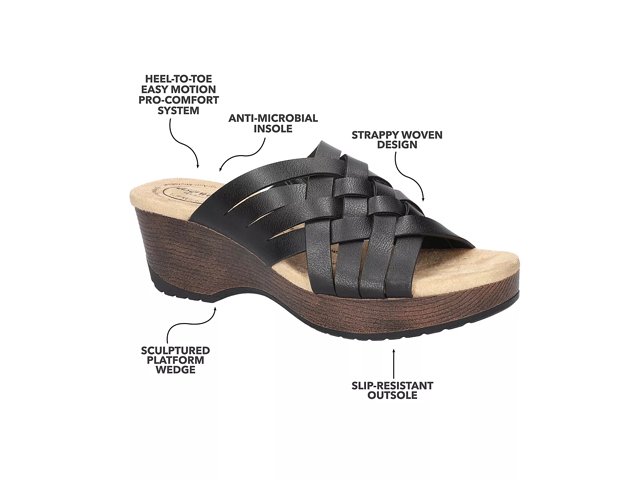 Easy Works by Easy Street Rosan Wedge Sandal Free Shipping DSW