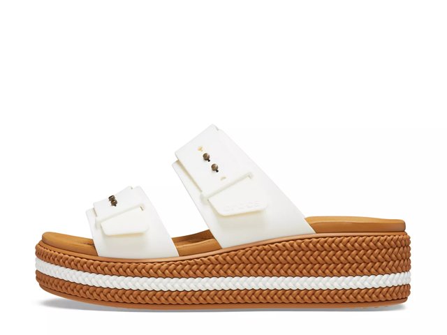 Crocs Brooklyn Woven Low Wedge Sandal - Women's - Free Shipping | DSW