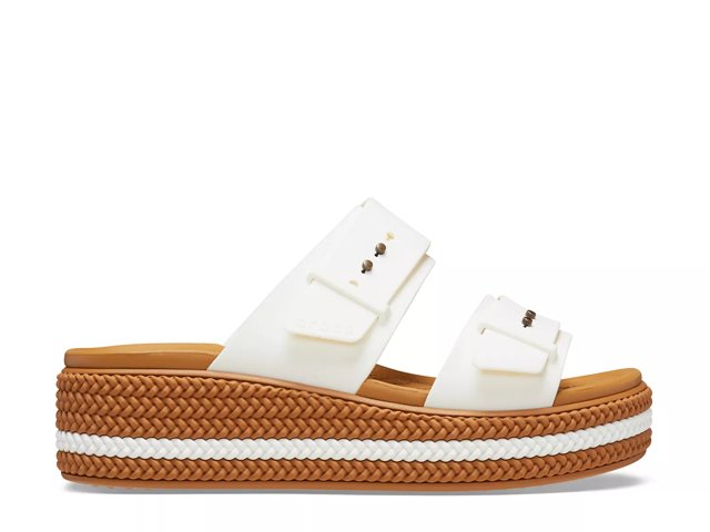 Crocs Brooklyn Woven Low Wedge Sandal - Women's - Free Shipping | DSW
