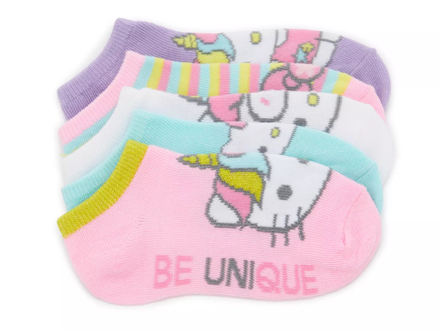 Hello Kitty Kids' No Show Socks - 5 Pack