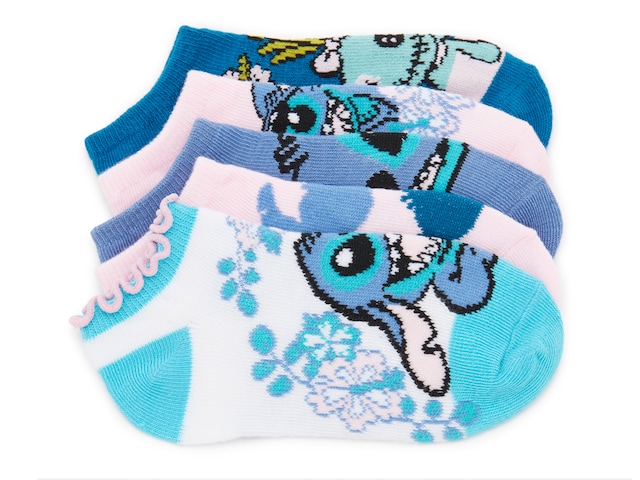 High Point Design Stitch Kids' No Show Socks - 5 Pack - Free Shipping