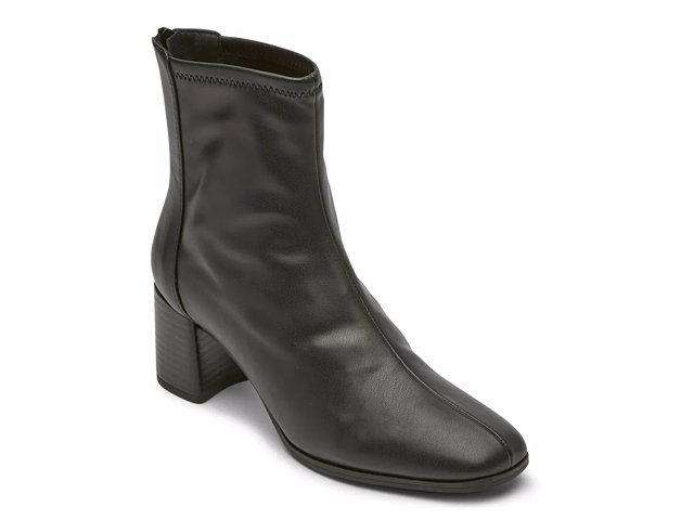 Rockport black booties cheap