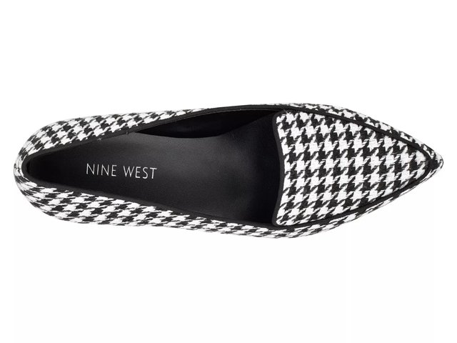 Nine west black and white shoes discount