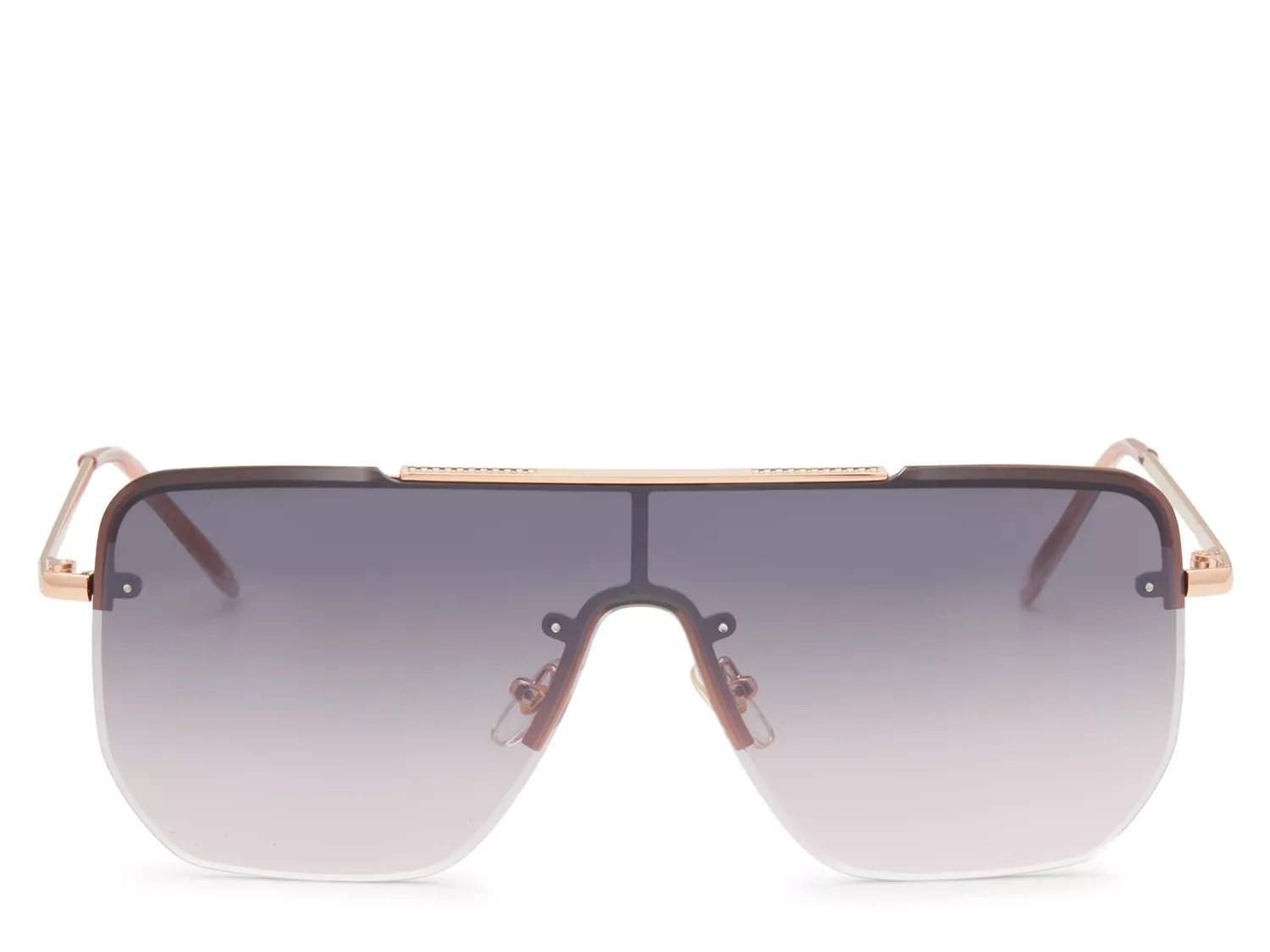Kelly & Katie Supersonic Shield Sunglasses | Women's | Purple/Rose Gold | Size One Size | Sunglasses