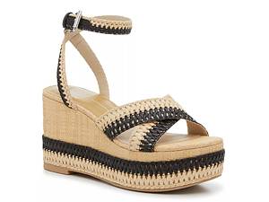 Dolce Vita Elvia Floral Ankle Strap Platform Wedge Espadrille Sandals