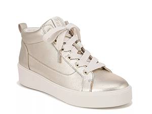 Gold high top outlet tennis shoes