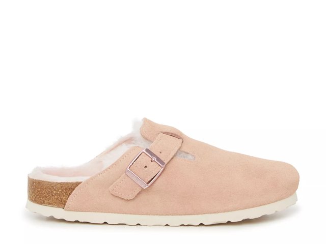 Birkenstock boston shearling pink best sale