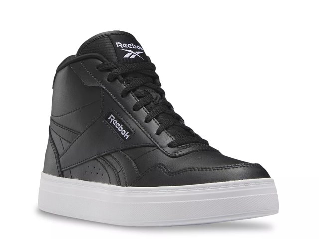 Women's black reebok high tops outlet