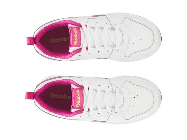  Reebok Girls Royal Prime 2.0 Sneaker, White/Semi Proud  Pink/Gold Metallic, 11.5 Little Kid