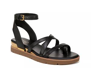  Wedge Sandals for Women Women's Rhinestones Flat Sandals Ankle  Strap Sandals Strappy Sandals Comfort Open Toe Gladiator Flat Sandals 1dc6  Black : Sports & Outdoors