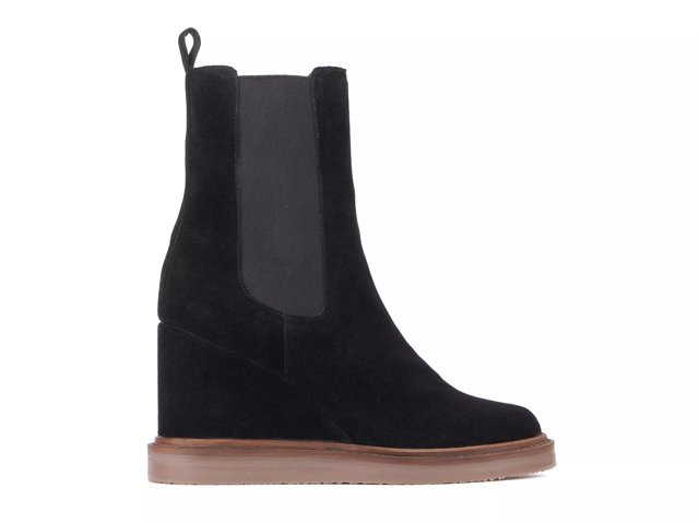 Dsw black wedge boots store
