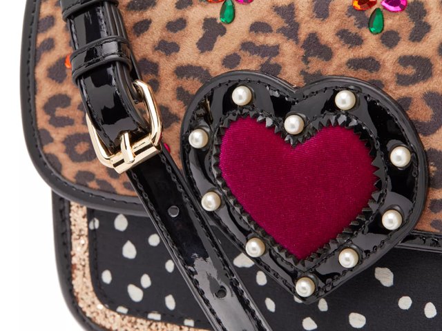 Betsey johnson sales red heart purse