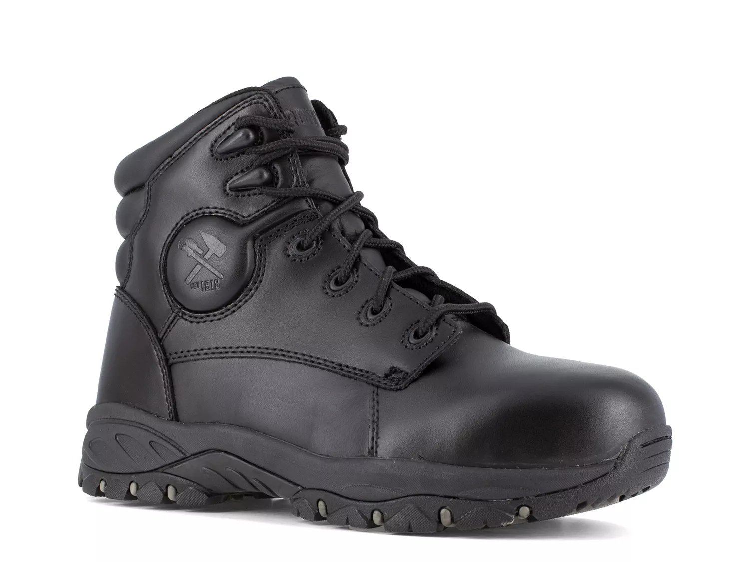 Iron Age Wide Width Ground Finish Steel Toe Work Boot | Men's | Black | Size 6.5 | Boots