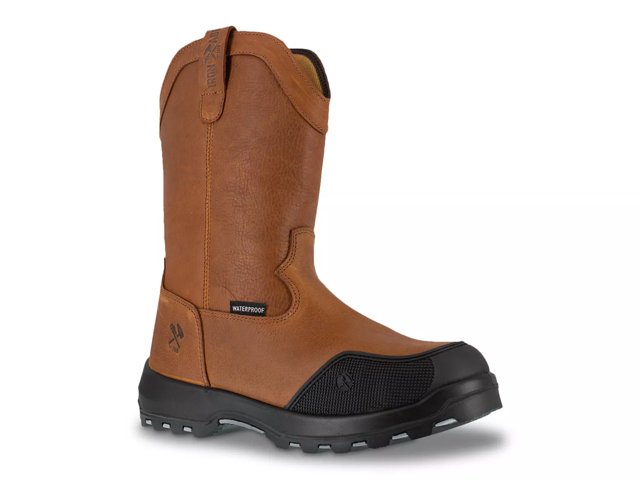 Steel toe laceless boots online