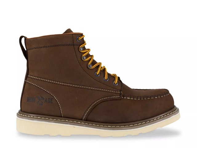 Iron Age Men s Reinforcer 6 in. Wedge Work Boot Steel Toe Brown Size 9.5 M