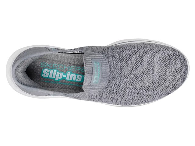 Skechers gray slip on 2025