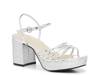 Carmen Platform Sandal Silver Metallic view