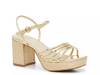 Carmen Platform Sandal Gold Metallic view