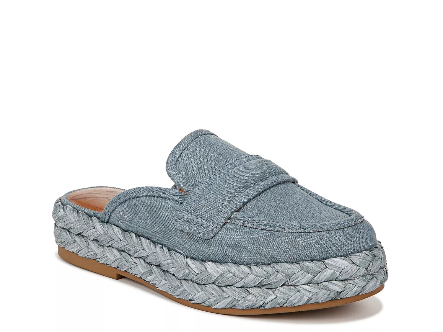Zodiac Gizelle Platform Mule | Women's | Denim Blue | Size 10 | Loafers | Espadrille | Mule | Platform