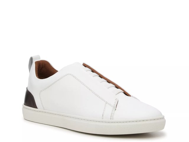 Vince Camuto Caene SlipOn Sneaker Men s White Brown Black Size 8 Sneakers Slip On