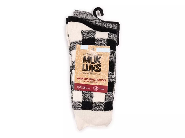 MUK LUKS Patterned Women s Boot Socks 3 Pack