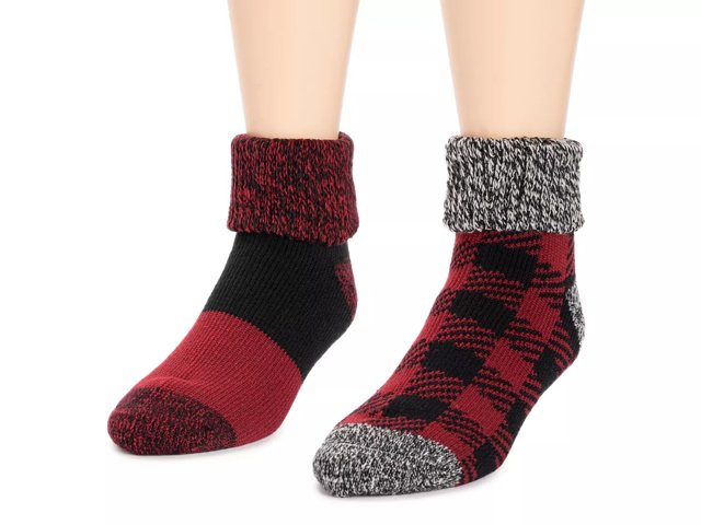 MUK LUKS Short Heat Retainer Men s Thermal Ankle Socks 2 Pack