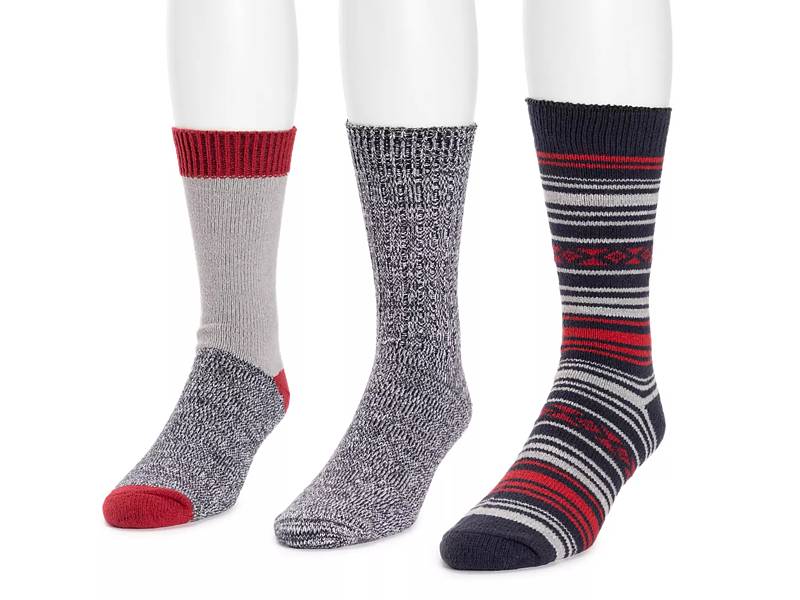 Vince Camuto Patterned Crew Socks - 3 Pack