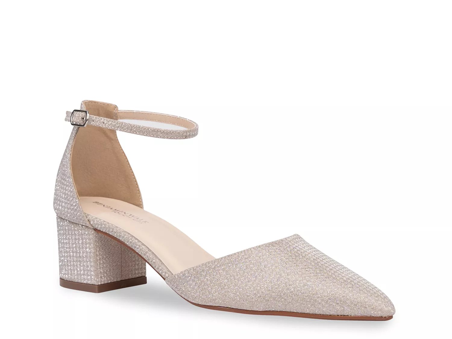 Touch Ups by Benjamin Walk Tegan Pump | Women's | Champagne | Size 10.5 | Pumps | Ankle Strap