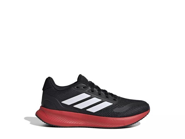 Adidas Runfalcon 5.0 Kids Shoes Boy s Size 4 Black White Red