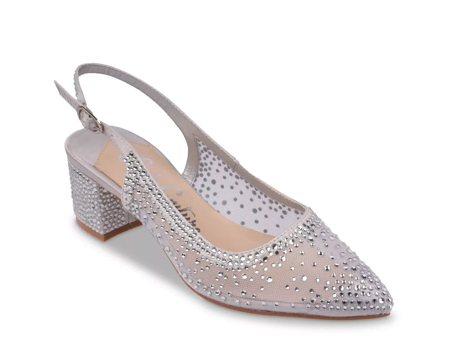 Lady Couture Demi Pump | Women's | Silver Metallic | Size 13 | Pumps | Slingback