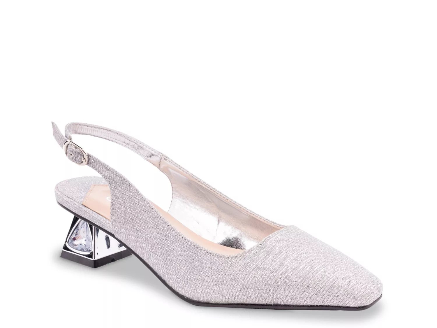Lady Couture Ruby Pump | Women's | Silver | Size 10 | Pumps | Slingback