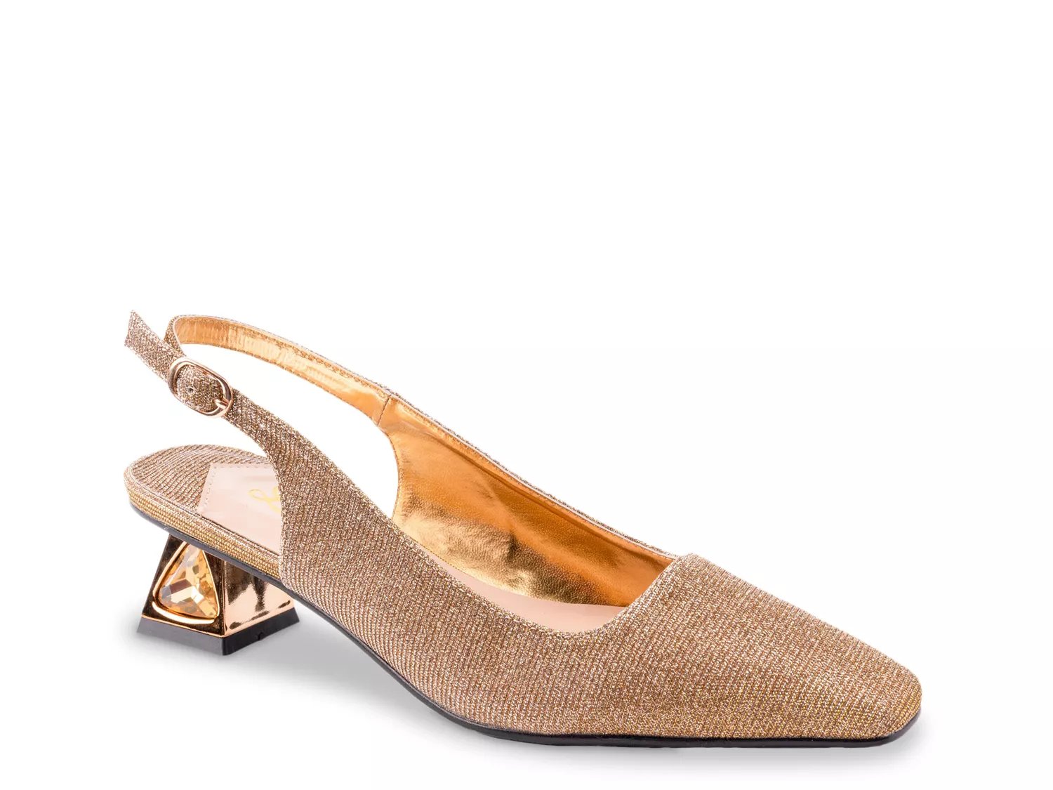 Lady Couture Ruby Pump | Women's | Gold | Size 4 | Pumps | Slingback