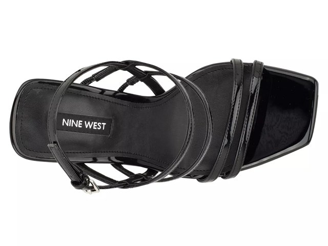 Nine west black new arrivals sandals
