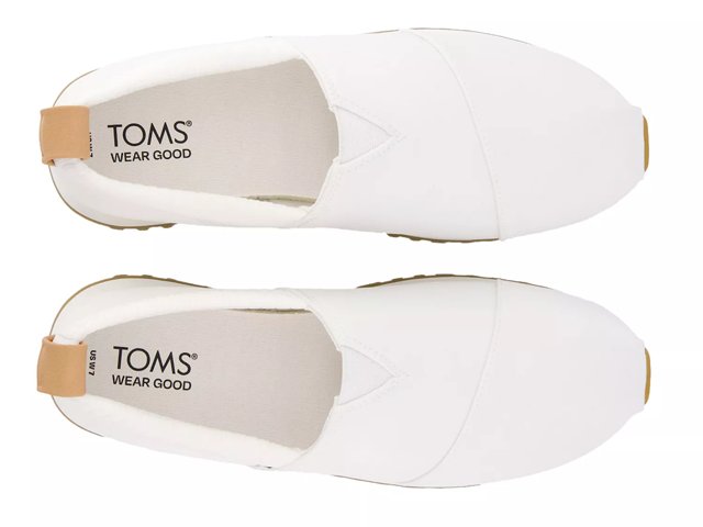 White canvas toms sales