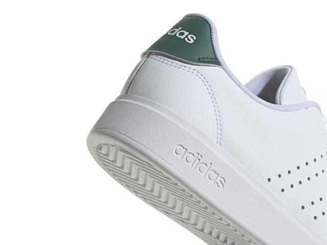 Adidas Advantage 2.0 Sneaker Men s White Green Size 11 Sneakers