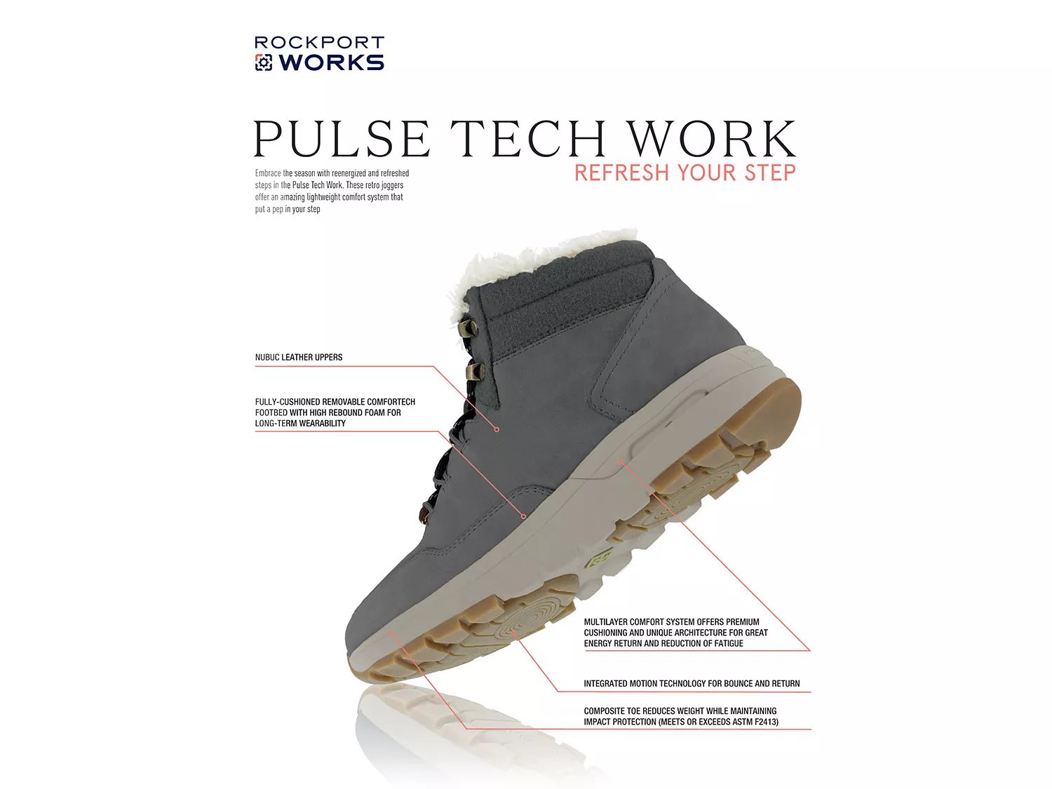 Pulse Tech Composite Toe Work Boot - Women's