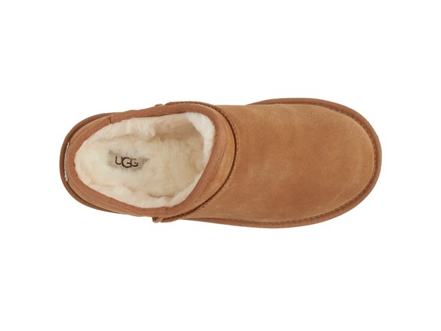 Ugg Kids Classic Faux Shearling Slipper in Chestnut at Nordstrom Rack Size 12 M